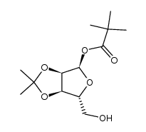 2,3-O-isopropylidene-1-O-pivaloyl-α-D-ribofuranose结构式