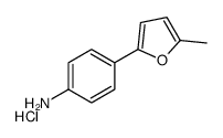 2-(4-Aminophenyl)-5-methylfuran hydrochloride structure