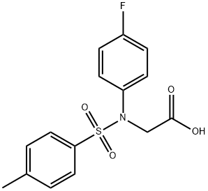 [(4-Fluoro-phenyl)-(toluene-4-sulfonyl)-amino]-acetic acid structure