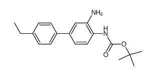 (3-amino-4'-ethyl-biphenyl-4-yl)-carbamic acid tert.-butyl ester Structure