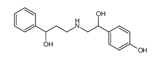 4-[1-Hydroxy-2-(3-hydroxy-3-phenyl-propylamino)-ethyl]-phenol结构式