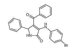 4-Benzoyl-3-(4-bromo-phenylamino)-5-phenyl-1,5-dihydro-pyrrol-2-one Structure