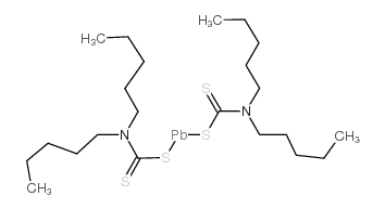 lead bis(dipentyldithiocarbamate) Structure