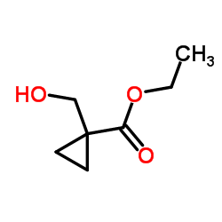 Ethyl 1-(hydroxymethyl)cyclopropanecarboxylate structure