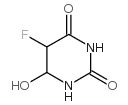 2,4(1H,3H)-Pyrimidinedione,5-fluorodihydro-6-hydroxy- structure
