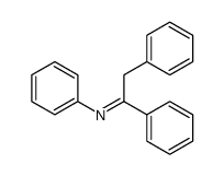 N-(1,2-Diphenylethylidene)aniline Structure