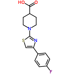 1-[4-(4-Fluorophenyl)-1,3-thiazol-2-yl]-4-piperidinecarboxylic acid图片