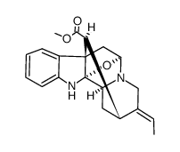 (2α,5α,16S)-2,5-Epoxy-1,2-dihydroakuammilan-17-oic acid methyl ester结构式