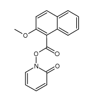 1-(2-methoxy-1-naphthoyloxy)-2-pyridone结构式