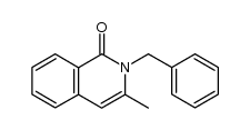 1-oxo-3-methyl-2-phenylmethyl-1,2-dihydroisoquinoline结构式