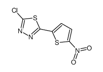 2-chloro-5-(5-nitrothiophen-2-yl)-1,3,4-thiadiazole Structure