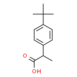 2-(4-(叔丁基)苯基)丙酸结构式