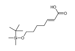 7-[tert-butyl(dimethyl)silyl]oxyhept-2-enoic acid结构式