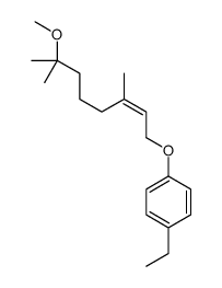 1-ethyl-4-(7-methoxy-3,7-dimethyloct-2-enoxy)benzene Structure