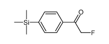 2-fluoro-1-(4-trimethylsilylphenyl)ethanone Structure
