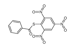 2,4,6-trinitrophenyl ester of benzenecarbothioic acid Structure