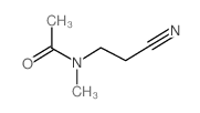 N-(2-Cyanoethyl)-N-methylacetamide structure