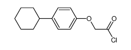 2-(4-cyclohexylphenoxy)acetyl chloride结构式