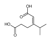3-isopropyl-hex-2-enedioic acid结构式