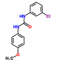 1-(3-Chlorophenyl)-3-(4-methoxyphenyl)urea结构式