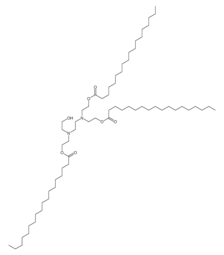 [[2-[(2-hydroxyethyl)[2-[(1-oxooctadecyl)oxy]ethyl]amino]ethyl]imino]diethane-1,2-diyl distearate结构式