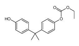 ethyl [4-[2-(4-hydroxyphenyl)propan-2-yl]phenyl] carbonate Structure