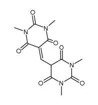 1,3,1',3'-tetramethyl-5,5'-methanylylidene-bis-pyrimidine-2,4,6-trione Structure