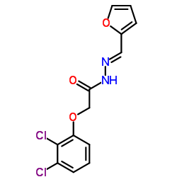 2-(2,3-Dichlorophenoxy)-N'-[(E)-2-furylmethylene]acetohydrazide结构式
