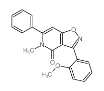 3-(2-METHOXYPHENYL)-5-METHYL-6-PHENYLISOXAZOLO[4,5-C]PYRIDIN-4(5H)-ONE structure
