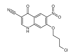 7-(3-Chloropropoxy)-4-hydroxy-6-nitro-3-quinolinecarbonitrile Structure