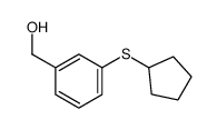 (3-cyclopentylsulfanylphenyl)methanol Structure