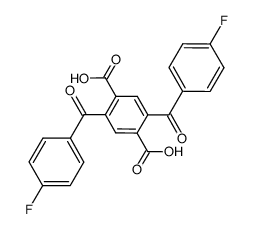 2,5-bis(4-fluorobenzoyl)terephthalic acid结构式