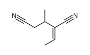 2-ethylidene-3-methylpentanedinitrile Structure