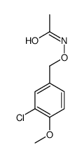 N-[(3-chloro-4-methoxy-phenyl)methoxy]acetamide结构式