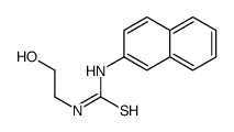 1-(2-hydroxyethyl)-3-naphthalen-2-ylthiourea结构式