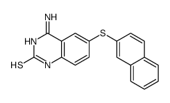 4-amino-6-naphthalen-2-ylsulfanyl-1H-quinazoline-2-thione结构式