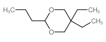 1,3-Dioxane,5,5-diethyl-2-propyl- Structure