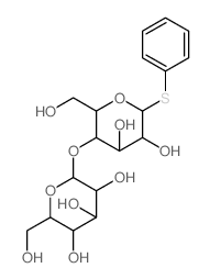 b-D-Glucopyranoside, phenyl 4-O-b-D-galactopyranosyl-1-thio- Structure