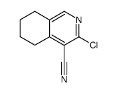 3-chloro-5,6,7,8-tetrahydroisoquinoline-4-carbonitrile结构式