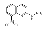 Quinoline,2-hydrazinyl-8-nitro- Structure