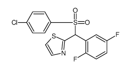 2-[(4-chlorophenyl)sulfonyl-(2,5-difluorophenyl)methyl]-1,3-thiazole结构式