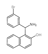 1-[amino-(3-bromophenyl)methyl]naphthalen-2-ol Structure