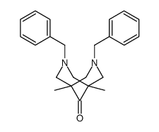 3,7-dibenzyl-1,5-dimethyl-3,7-diazabicyclo[3.3.1]nonan-9-one结构式