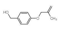 [4-(2-methylprop-2-enoxy)phenyl]methanol structure