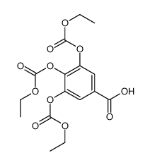 3,4,5-tris(ethoxycarbonyloxy)benzoic acid结构式