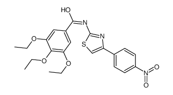 3,4,5-triethoxy-N-[4-(4-nitrophenyl)-1,3-thiazol-2-yl]benzamide结构式