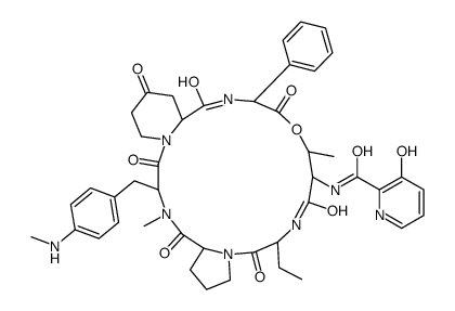 4-[N-Methyl-4-(methylamino)-L-phenylalanine]virginiamycin S1 structure