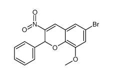 6-Bromo-8-methoxy-3-nitro-2-phenyl-2H-1-benzopyran Structure