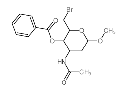 3-乙酰基氨基-4-O-苯甲酰基-6-溴-2,3,6-三苯氧基-α-D-核糖己吡喃糖苷甲基图片