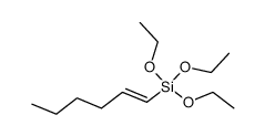 triethoxy(hex-1-en-1-yl)silane结构式
